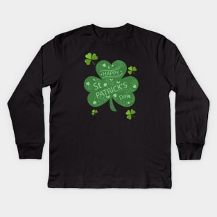 Happy St Patricks Day Kids Long Sleeve T-Shirt